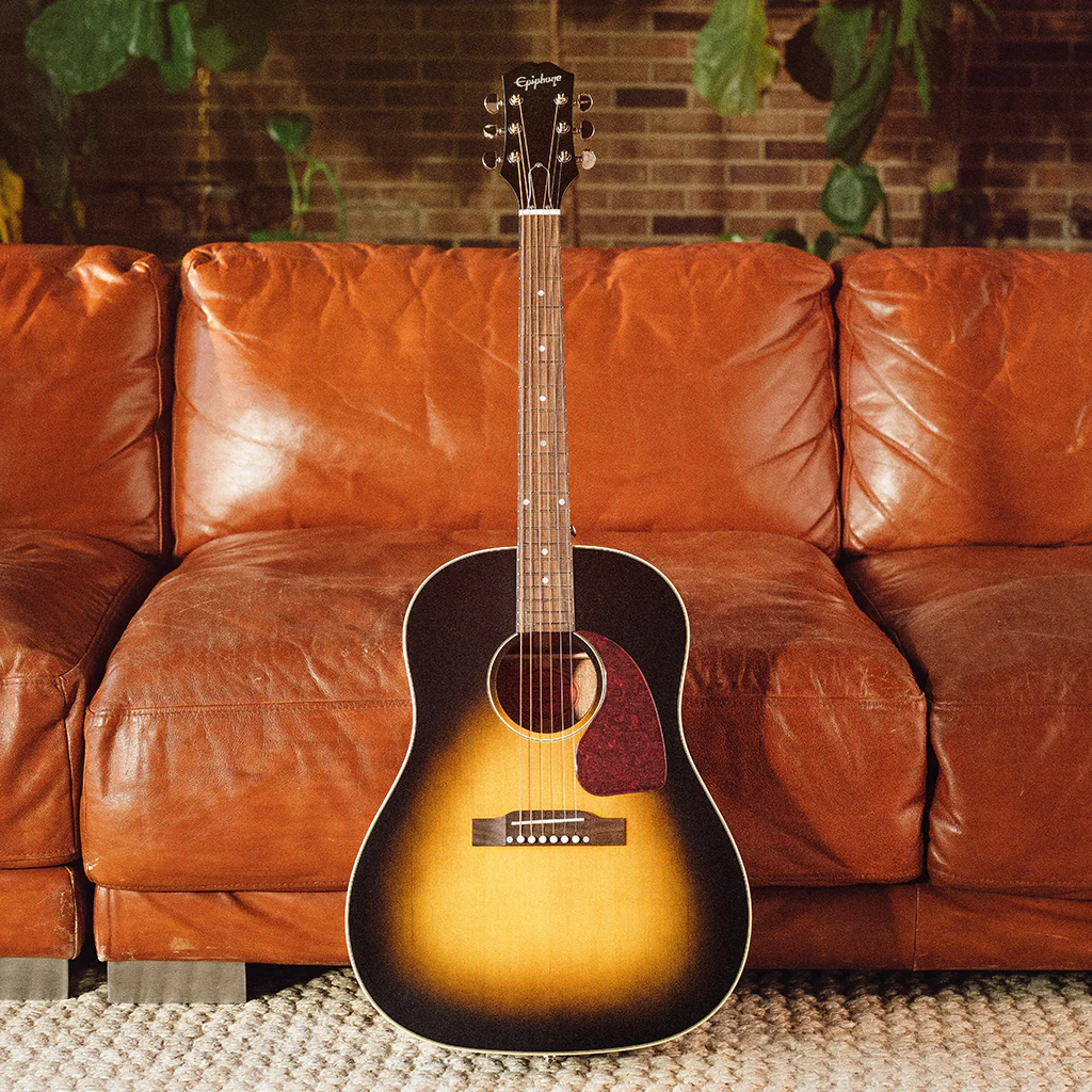 Epiphone J-45 Standard Acoustic Guitar - Vintage Sunburst - Image 8