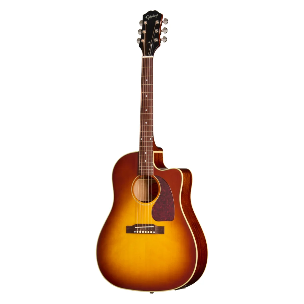 Epiphone J-45 Standard EC Acoustic Guitar - Honey Burst - Image 2