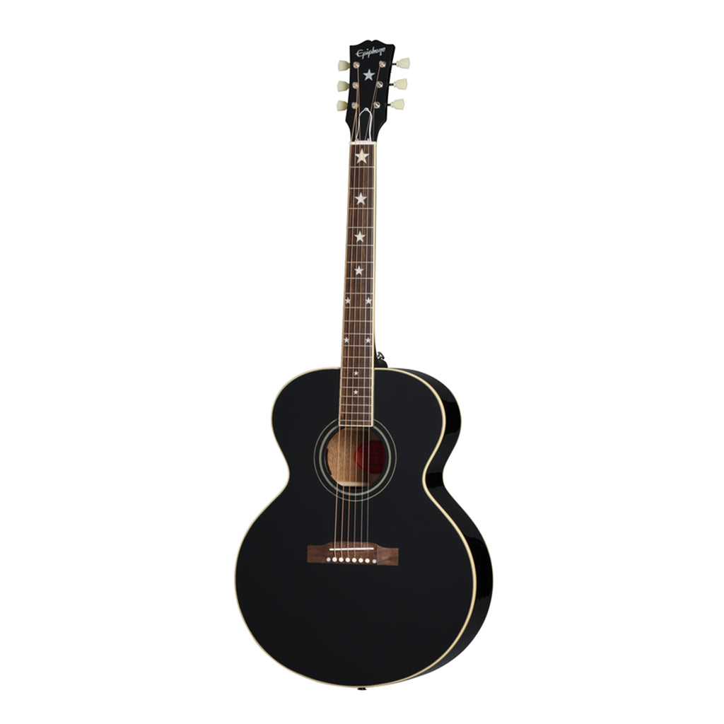 Epiphone J180 LS Ebony with Hardcase - Image 2