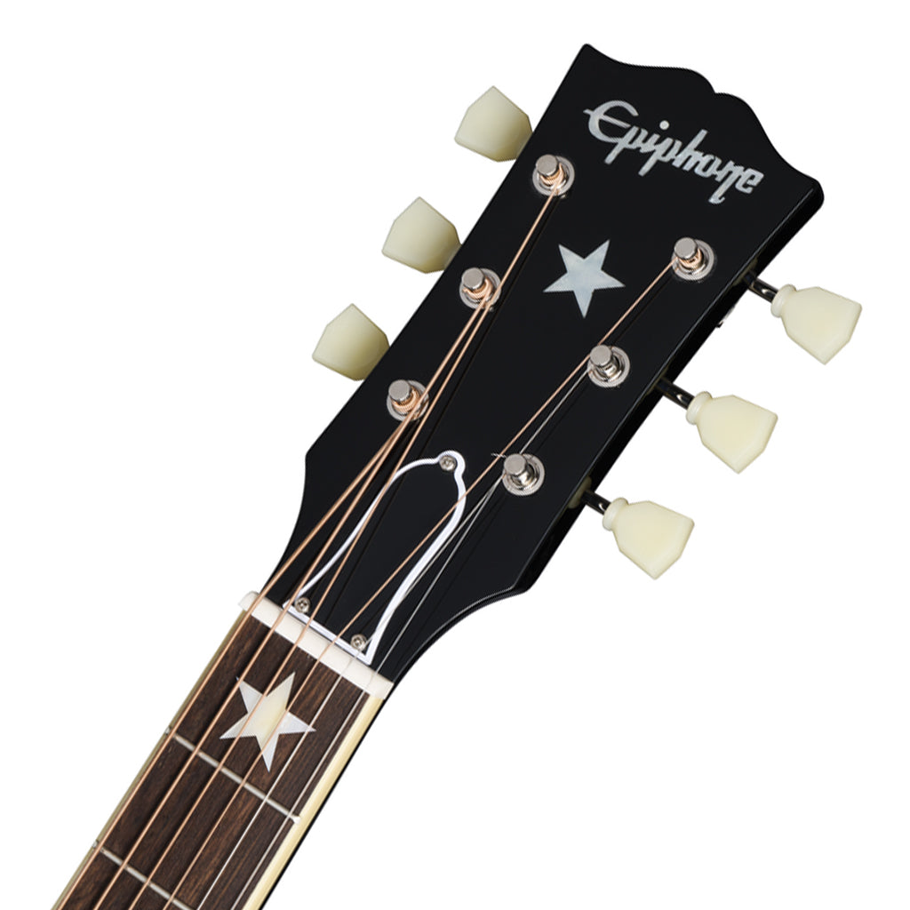 Epiphone J180 LS Ebony with Hardcase - Image 4