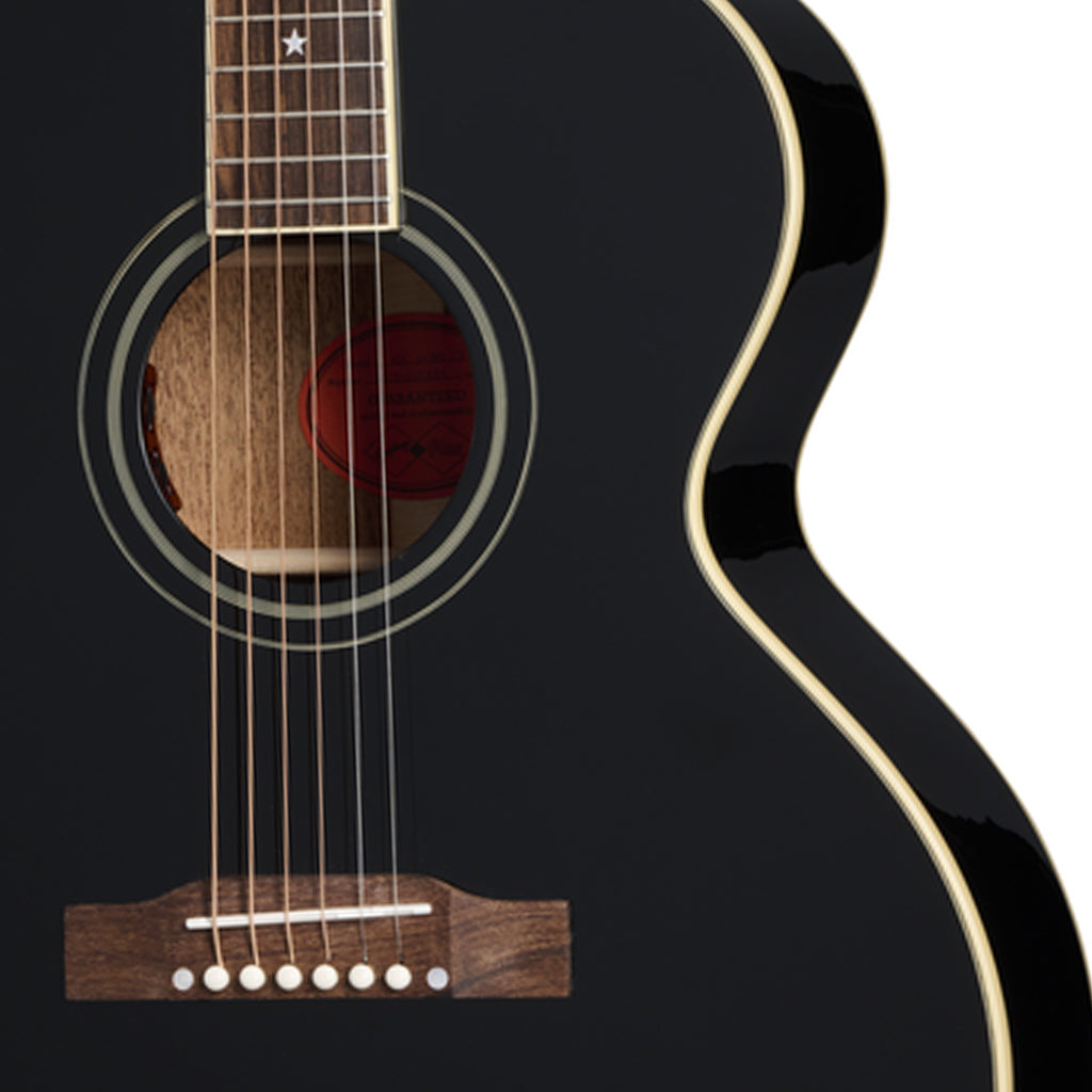 Epiphone J180 LS Ebony with Hardcase - Image 6