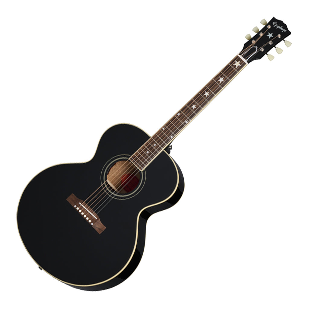 Epiphone J180 LS Ebony with Hardcase - Image 7