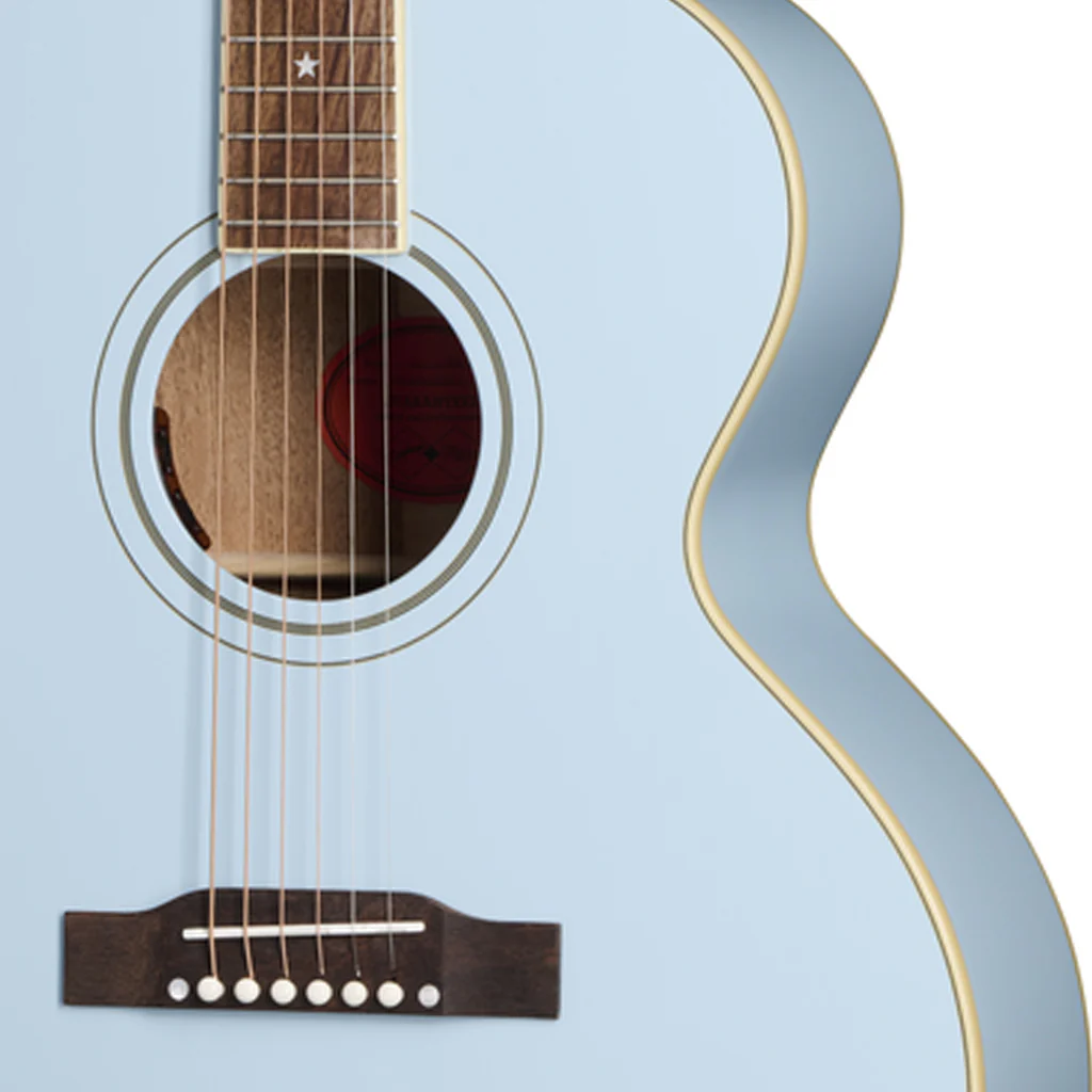 Epiphone J180 LS Frost Blue with Hardcase - Image 6