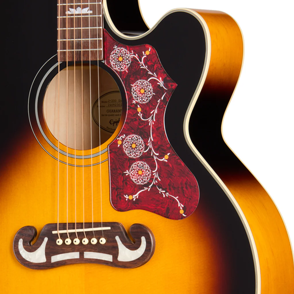 Epiphone J200 Studio EC - Vintage Sunburst - Image 6