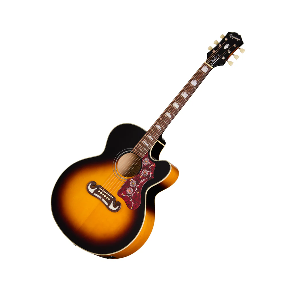 Epiphone J200 Studio EC - Vintage Sunburst - Image 7