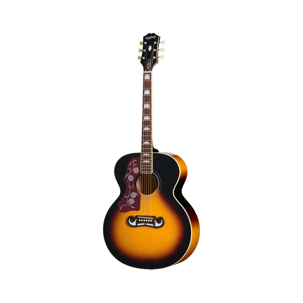Epiphone J200 Studio Left Handed - Vintage Sunburst - Image 2