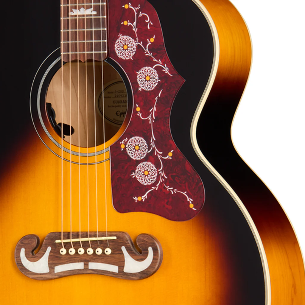 Epiphone J200 Studio  - Vintage Sunburst - Image 6