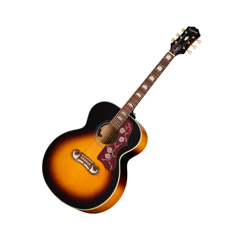 Epiphone J200 Studio  - Vintage Sunburst - Image 7