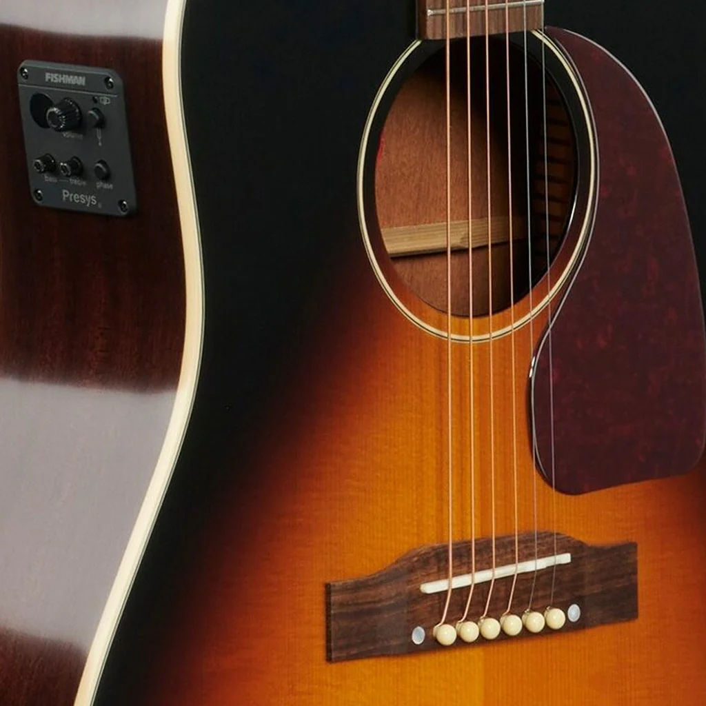 Epiphone J45EC Cutaway Acoustic Guitar - Vintage Sunburst - Image 6