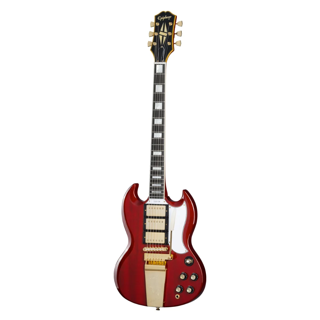 Epiphone Joe Bonamassa 63 Custom SG in Dark Wine Red - Image 2