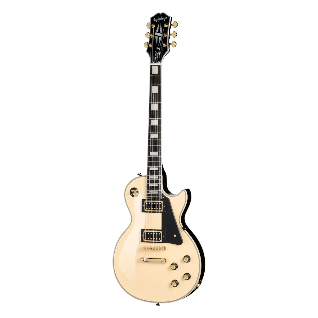 Epiphone Les Paul Custom Electric Guitar - Ivory - Image 3