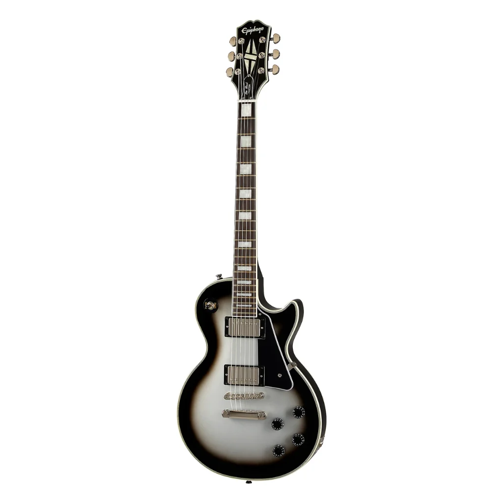 Epiphone Les Paul Custom Electric Guitar - Silverburst - Image 3