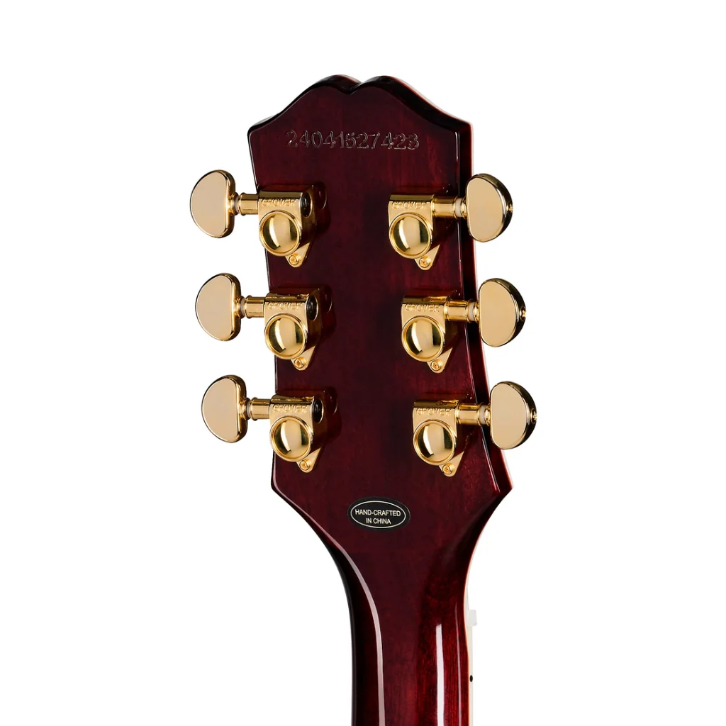 Epiphone Les Paul Custom Figured Electric Guitar - Iced Tea Burst - Image 6
