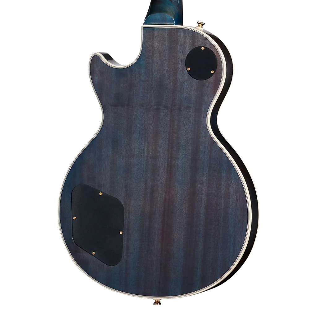 Epiphone Les Paul Custom Quilt Electric Guitar - Ocean Blue - Image 2