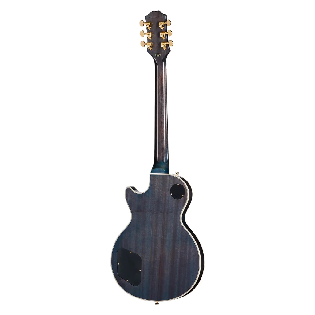 Epiphone Les Paul Custom Quilt Electric Guitar - Ocean Blue - Image 4