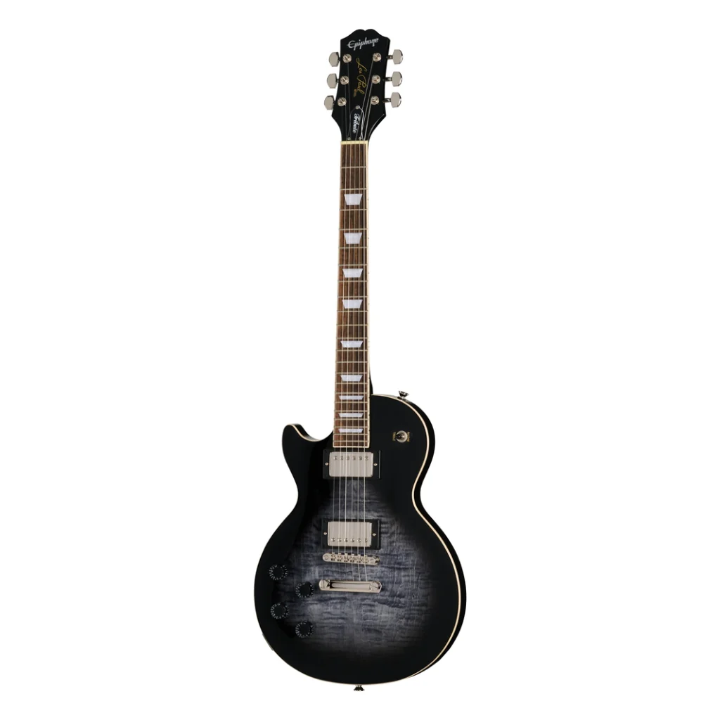 Epiphone Les Paul Tribute Electric Guitar - Transparent Ebony Burst, Left Handed - Image 3