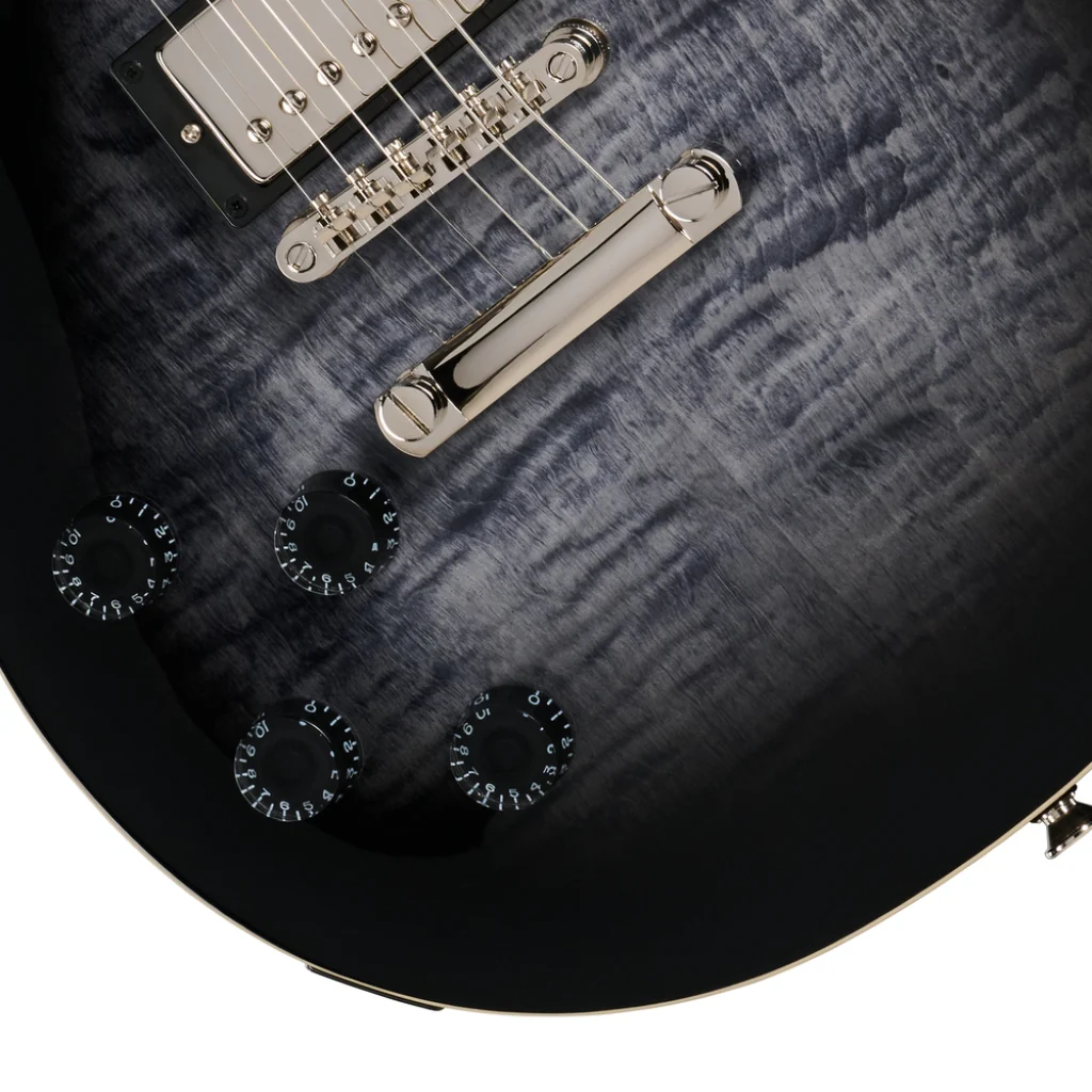 Epiphone Les Paul Tribute Electric Guitar - Transparent Ebony Burst, Left Handed - Image 8