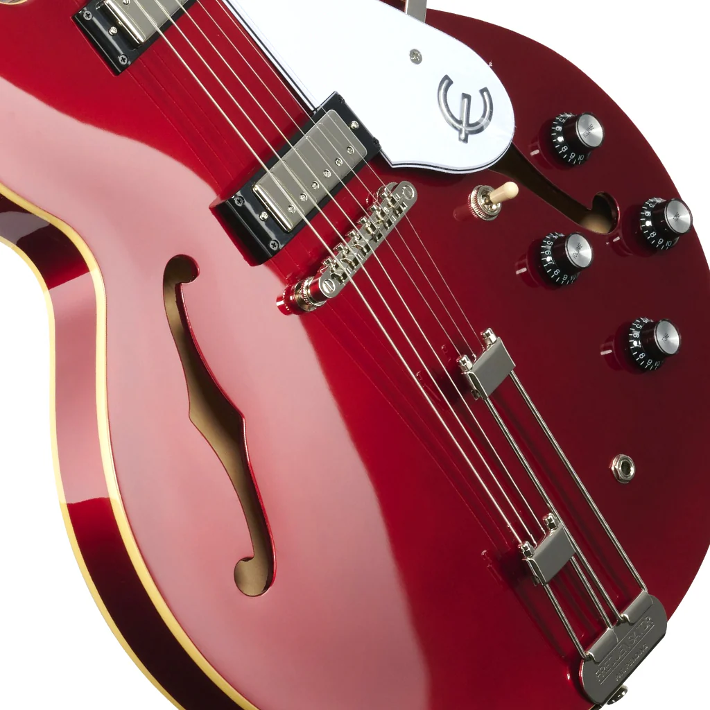 Epiphone Riviera Frequensator Rosewood Fingerboard Electric Guitar - Sparkling Burgundy - Image 6