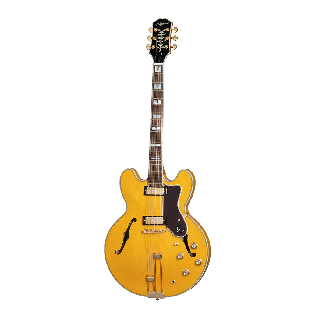 Epiphone Sheraton Frequensator Rosewood Semi-Hollow Electric Guitar - Natural - Image 2