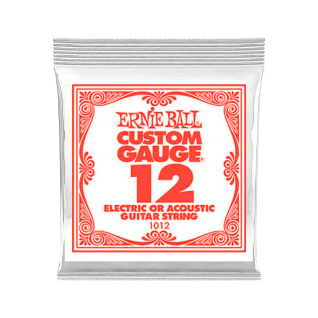Ernie Ball 1012 Single Strings Plain .12 | Fretted Instrument Strings | E1012