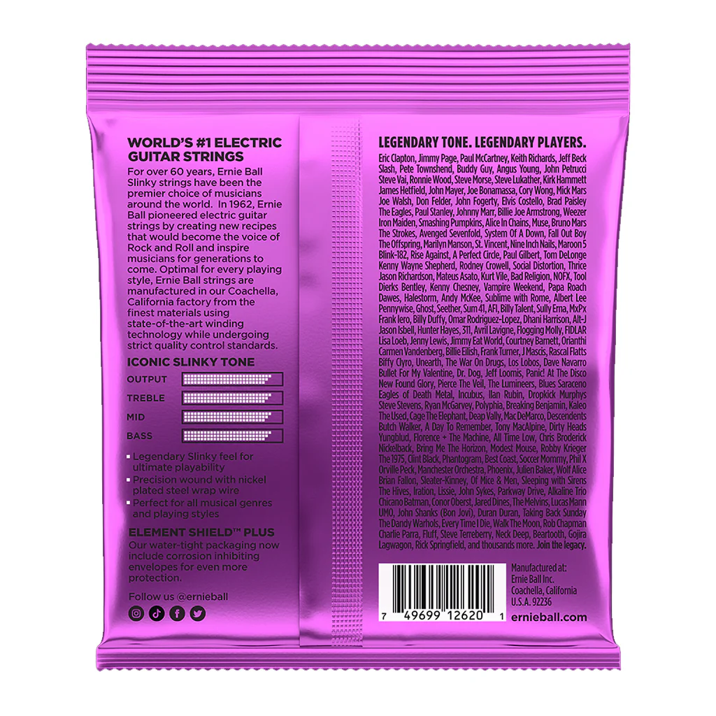 Ernie Ball Power Slinky 7-String Nickel Wound Electric Guitar Strings, 11-58 Gauge - Image 2