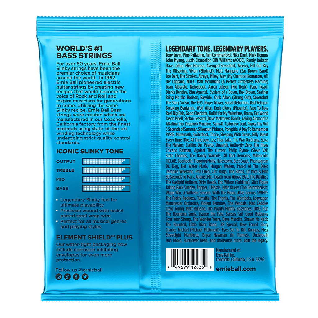 Ernie Ball Extra Slinky Nickel Wound Electric Bass String, 40-95 Gauge - Image 2