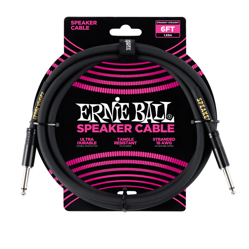Ernie Ball Straight Speaker Cable, 2 Meters