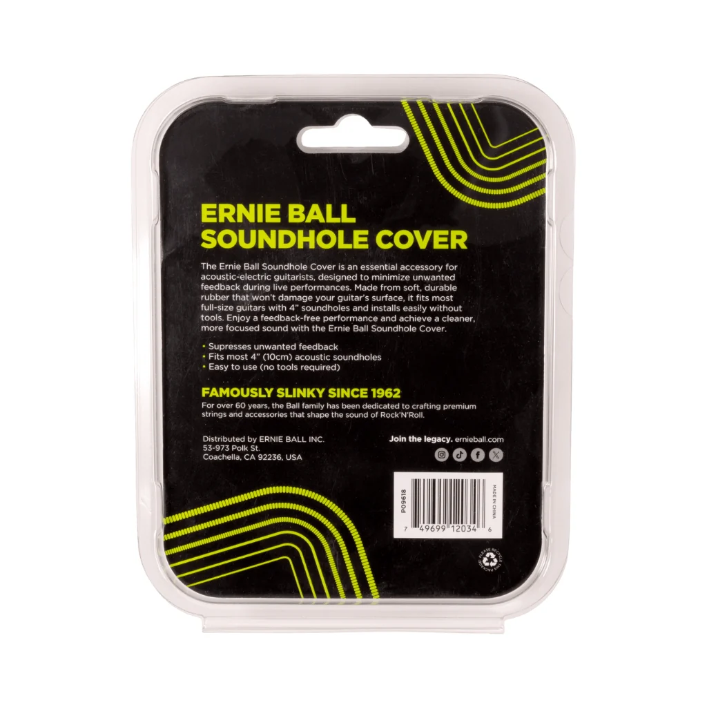 Ernie Ball Acoustic Soundhole Cover - 4"(10cm) - Image 2
