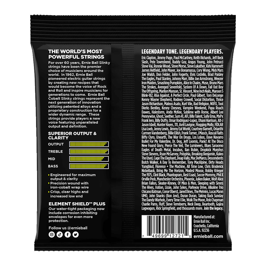 Ernie Ball Regular Slinky Cobalt Electric Guitar Strings, 10-46 gauge - Image 2