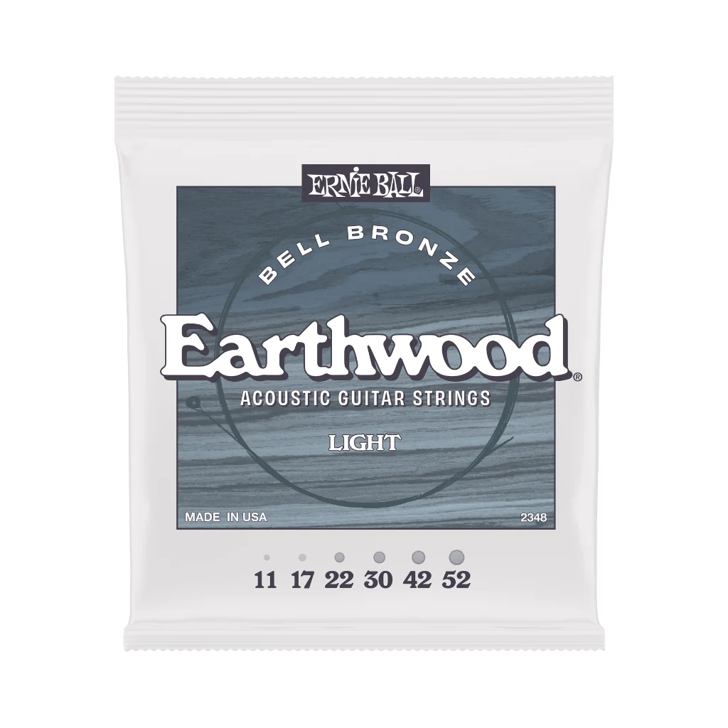 Ernie Ball 2348 Earthwood Bell Bronze Acoustic Guitar Strings - .011-.052 Light