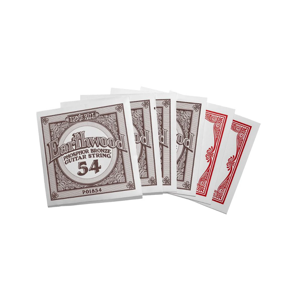 Erine Ball Earthwood Custom Light Phosphor Bronze 11.5 54 Acoustic Guitar Strings - 3 Pack - Image 3