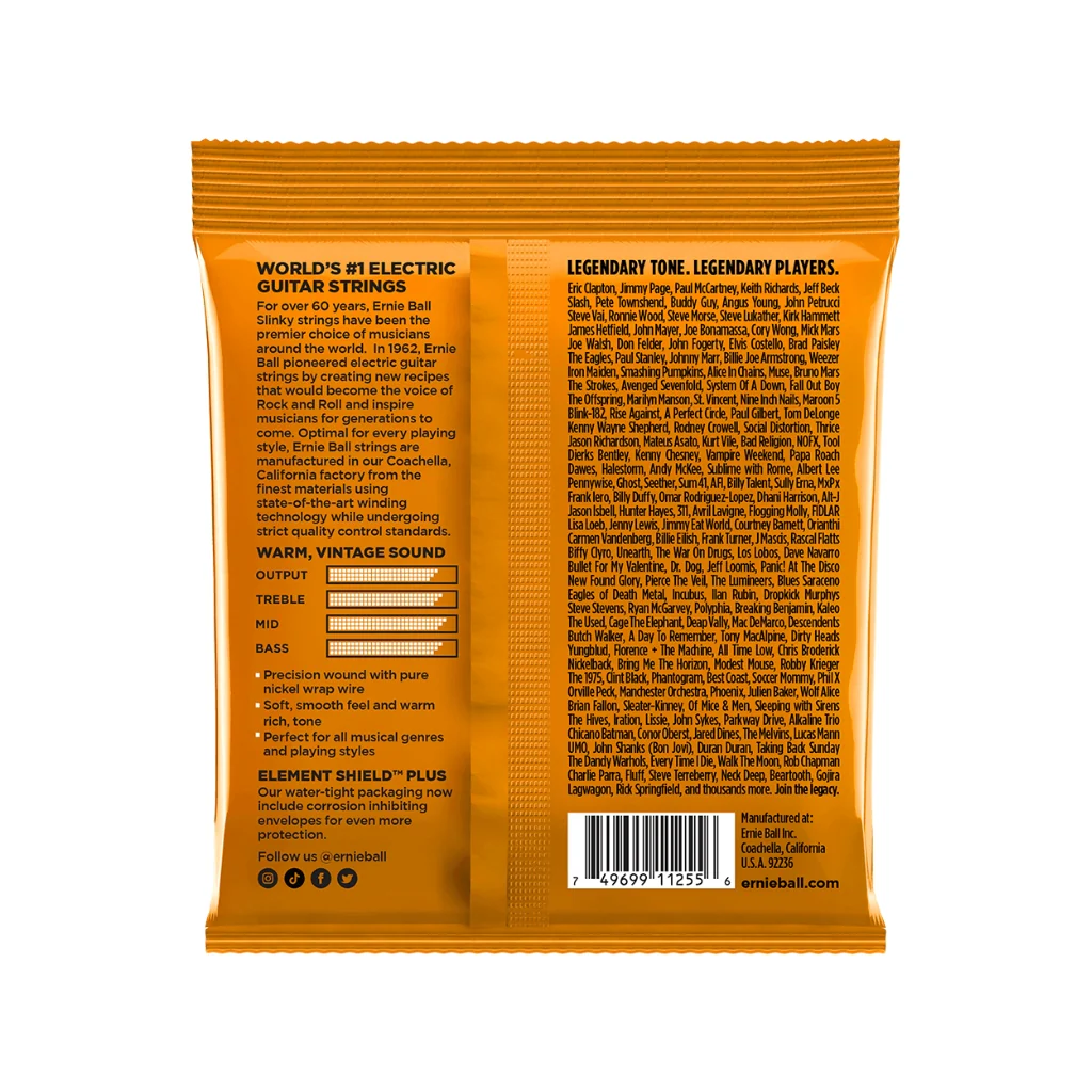 Ernie Ball Hybrid Slinky Classic Rock N Roll Pure Nickel 9-46 Electric Guitar Strings - 3 Pack - Image 2
