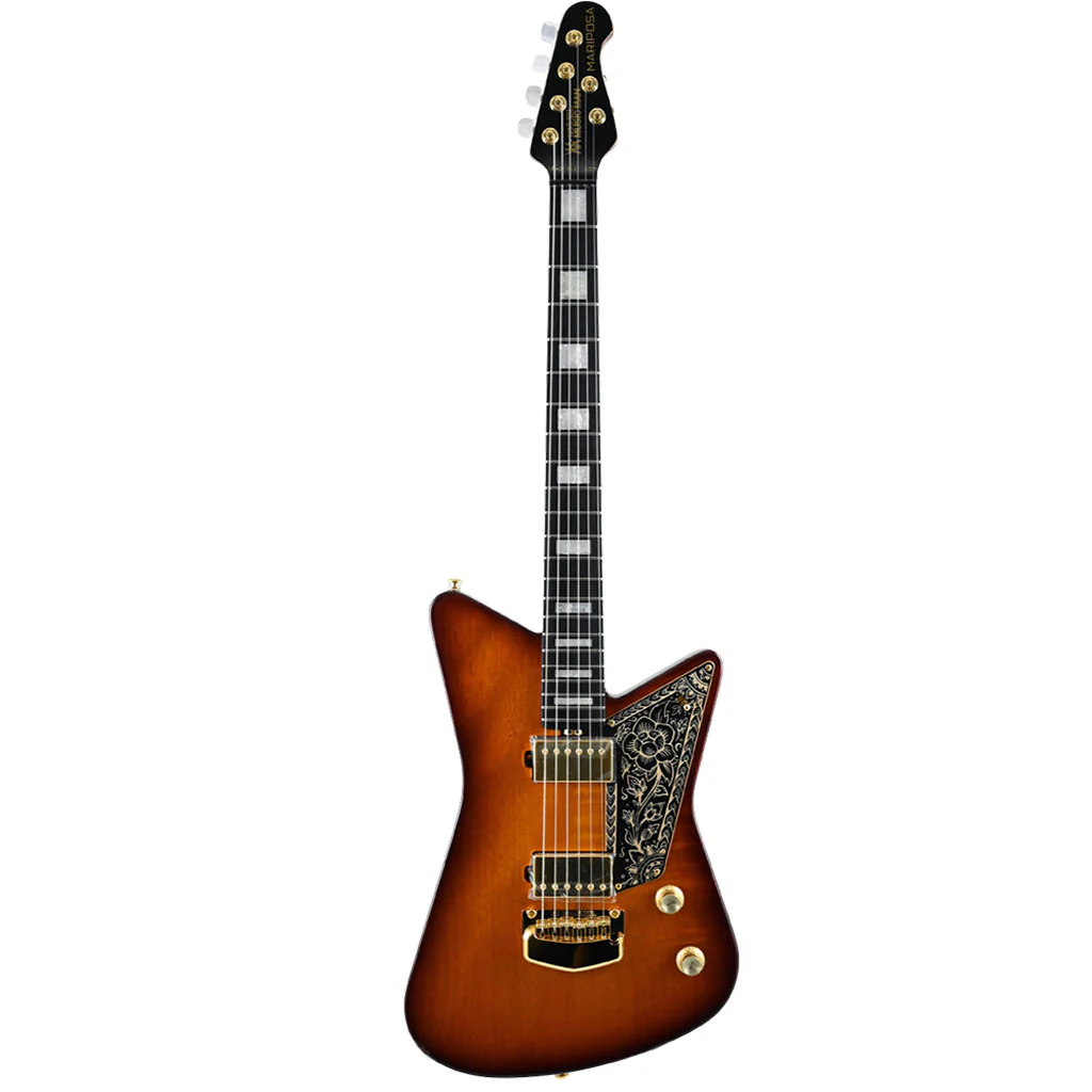 Ernie Ball Music Man - Mariposa Electric Guitar - Sahara Sunset Gold Hardware - Image 3