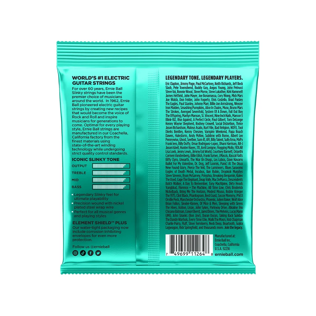 Ernie Ball Not Even Slinky Nickel Wound 12-56 Electric Guitar Strings - 3 Pack - Image 2