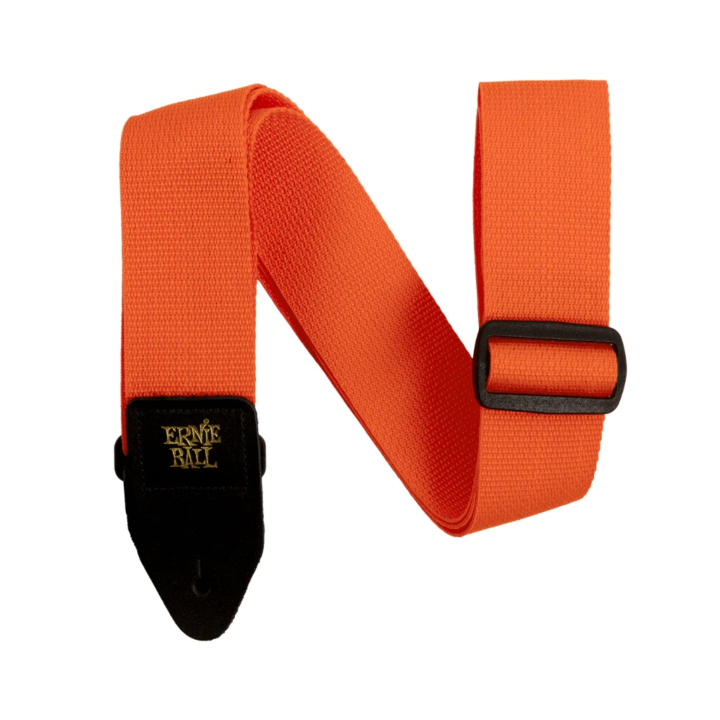 Ernie Ball Polypro Guitar Strap/Bass Strap - Orange and Black