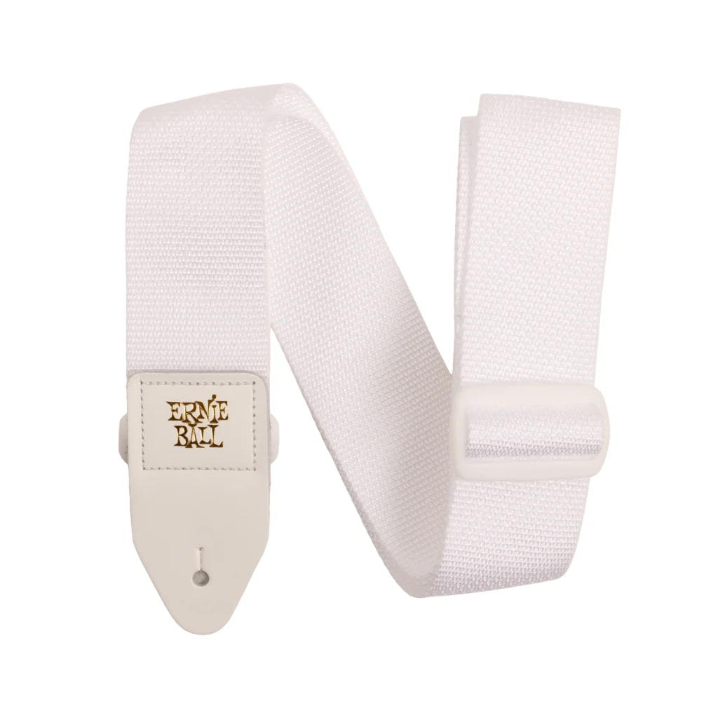 Ernie Ball Polypro Guitar Strap/Bass Strap - White