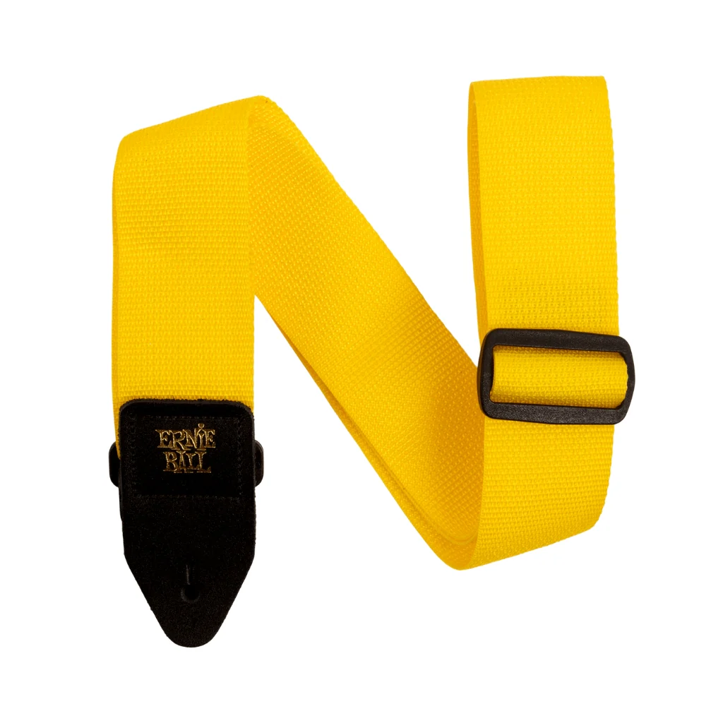 Ernie Ball Polypro Guitar Strap/Bass Strap - Yellow and Black