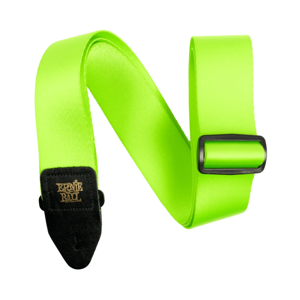 Ernie Ball Premium Guitar Strap/Bass Strap - Neon Green