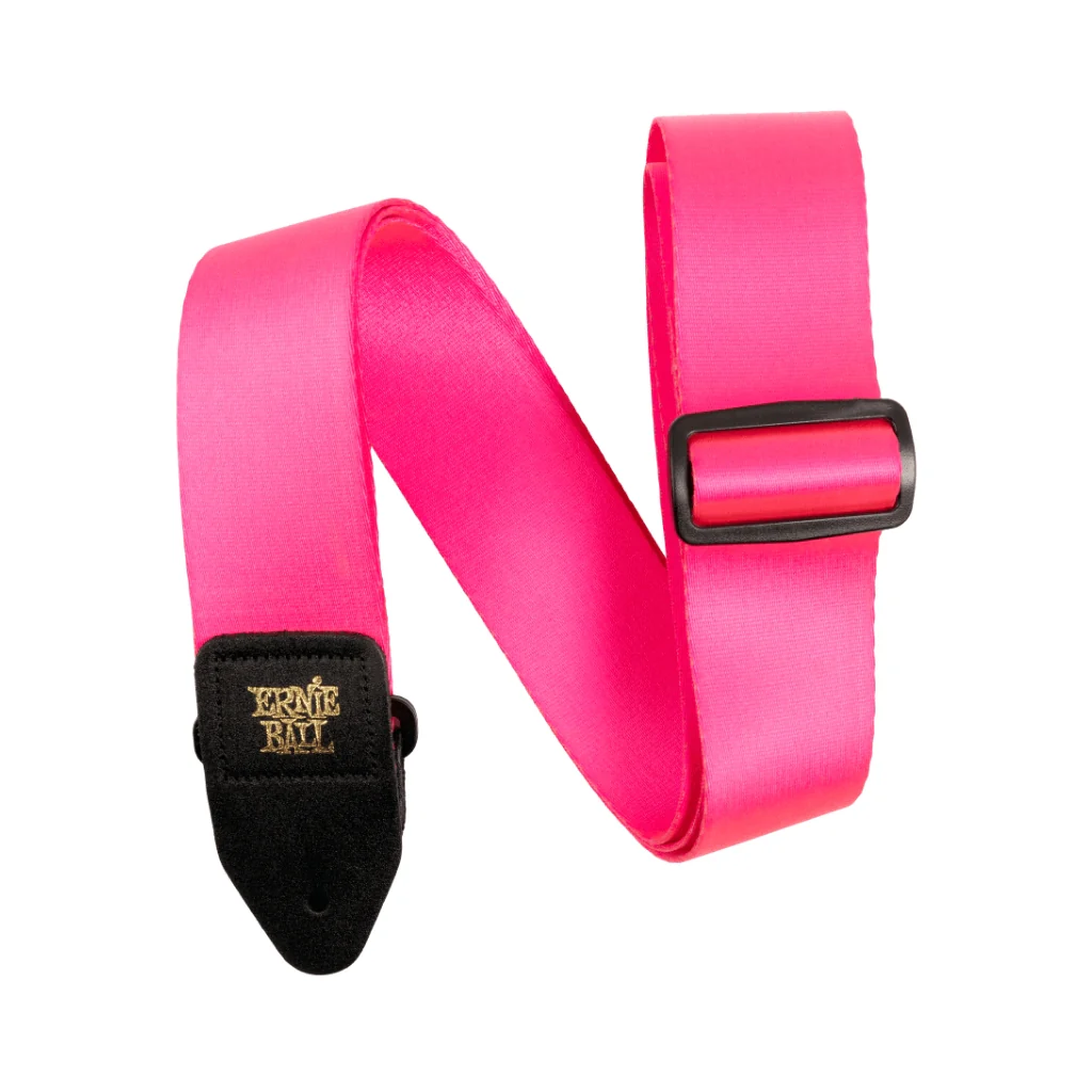 Ernie Ball Premium Guitar Strap/Bass Strap - Neon Pink