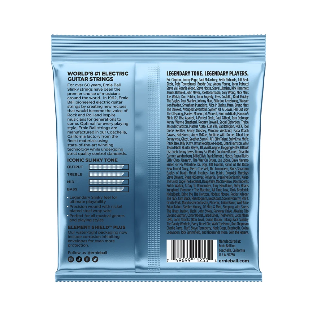 Ernie Ball Primo Slinky Nickel Wound 9.5-44 Electric Guitar Strings - 3-Pack - Image 2