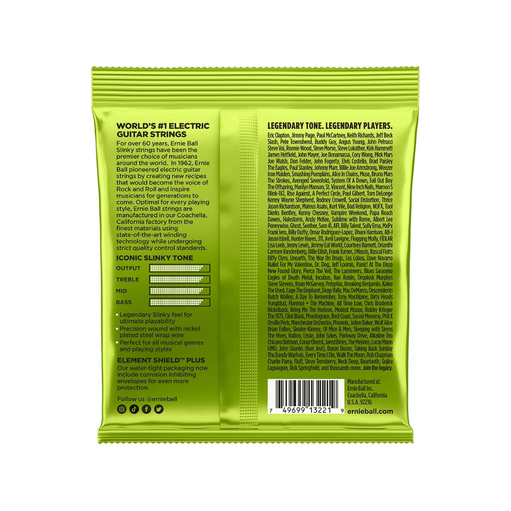 Ernie Ball Regular Slinky Nickel Wound 10-46 Electric Guitar Strings - 3 Pack - Image 2