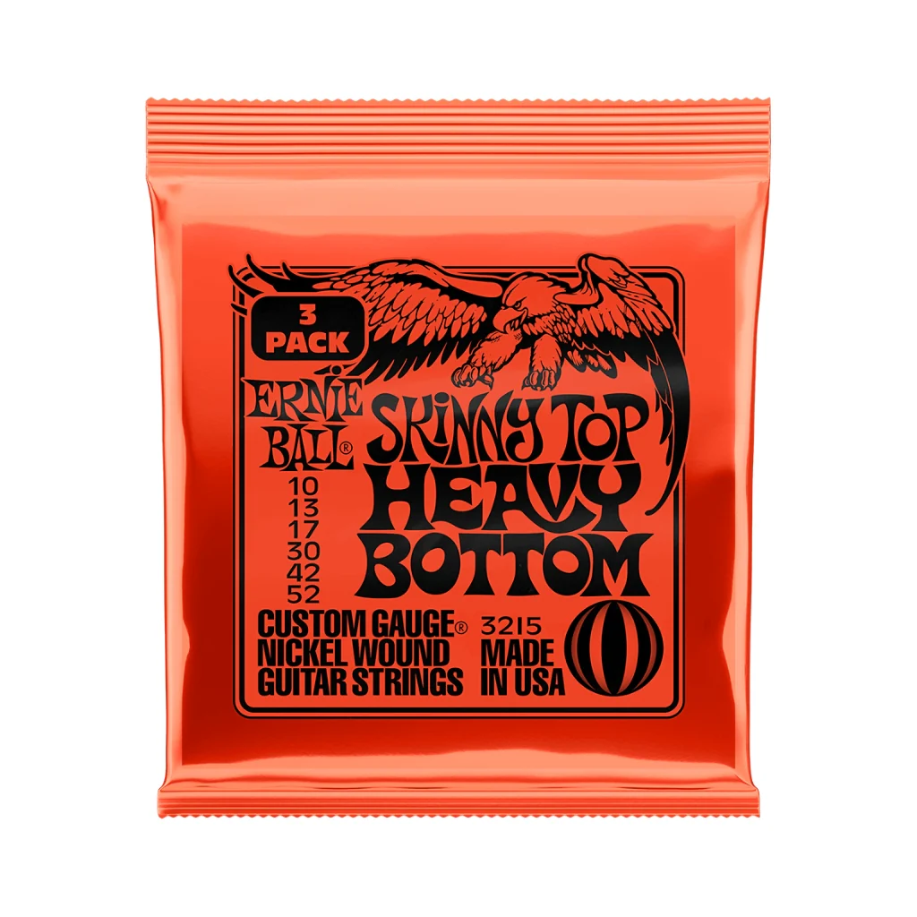 Ernie Ball Skinny Top Heavy Bottom Slinky Nickel Wound 10-52 Electric Guitar Strings - 3 Pack