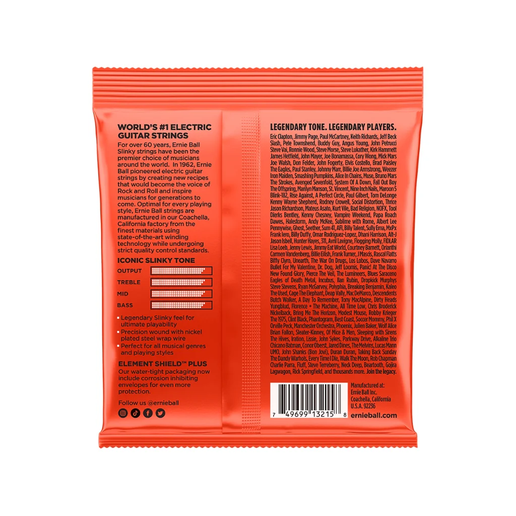 Ernie Ball Skinny Top Heavy Bottom Slinky Nickel Wound 10-52 Electric Guitar Strings - 3 Pack - Image 2