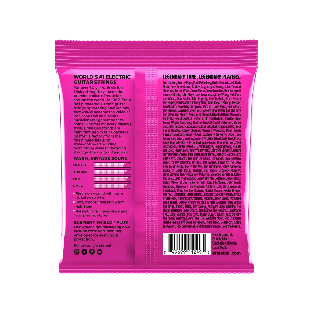 Ernie Ball Super Slinky Classic Rock N Roll Pure Nickel 9-42 Electric Guitar Strings - 3 Pack - Image 2