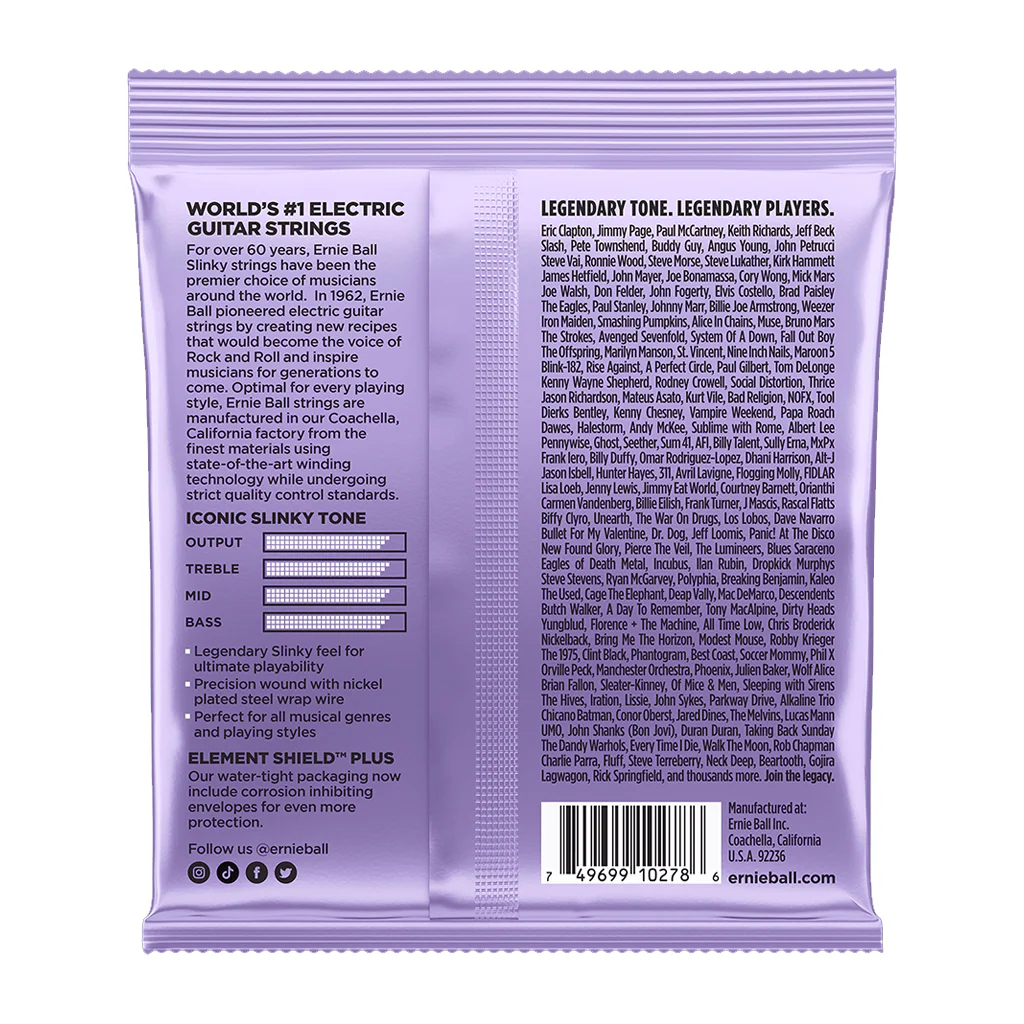 Ernie Ball Ultra Slinky Nickelwound Electric Guitar String, 10-48 Gauge - Image 2