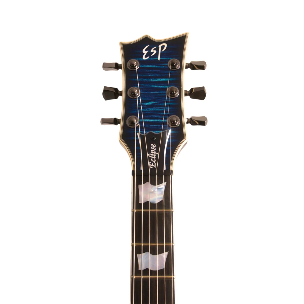 ESP Custom Shop Eclipse Electric Guitar - Blue Glitter Storm - Image 5