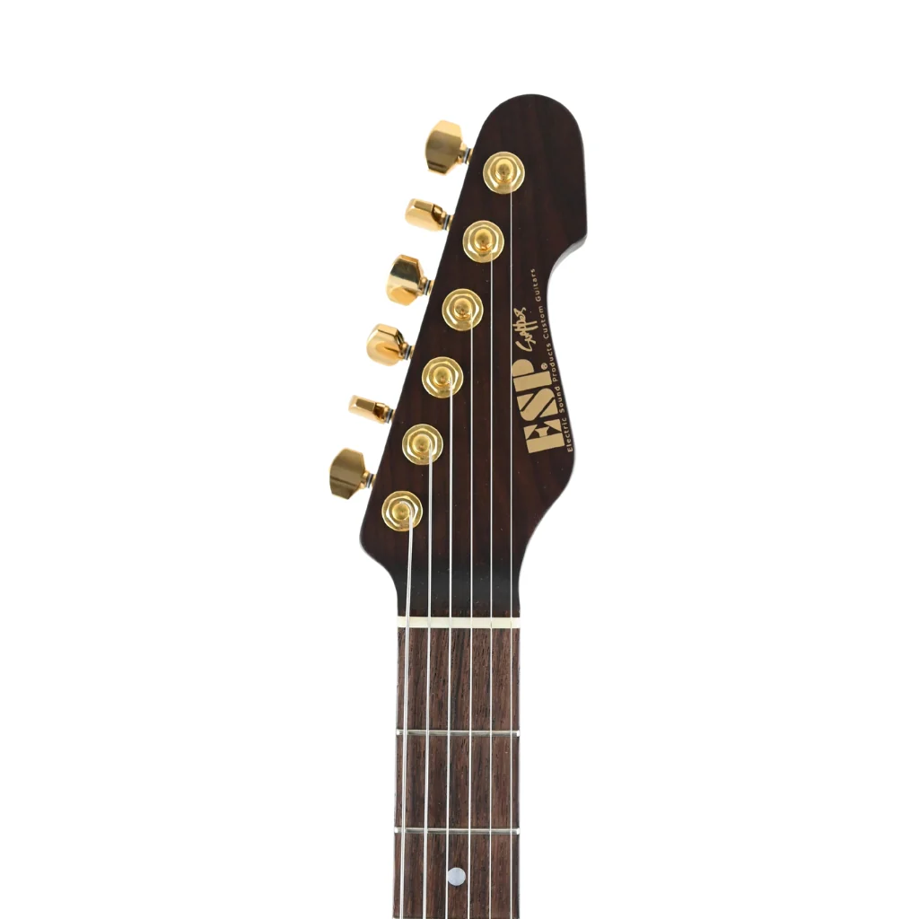 ESP Custom Shop Snapper CTM Electric Guitar - Blue Red Gradation - Image 4