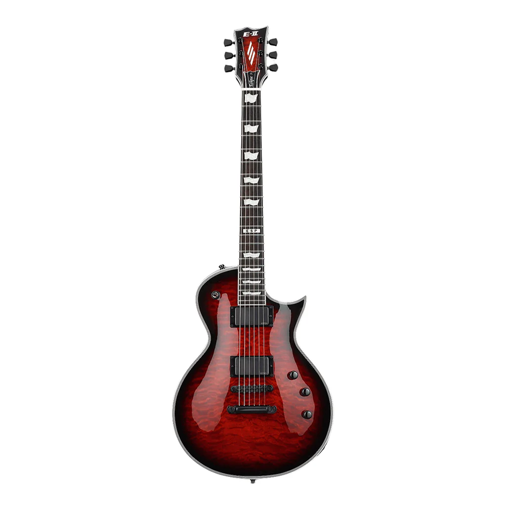 ESP E-II Eclipse 2 Quilted Maple - See Thru Black Cherry Sunburst - Image 2