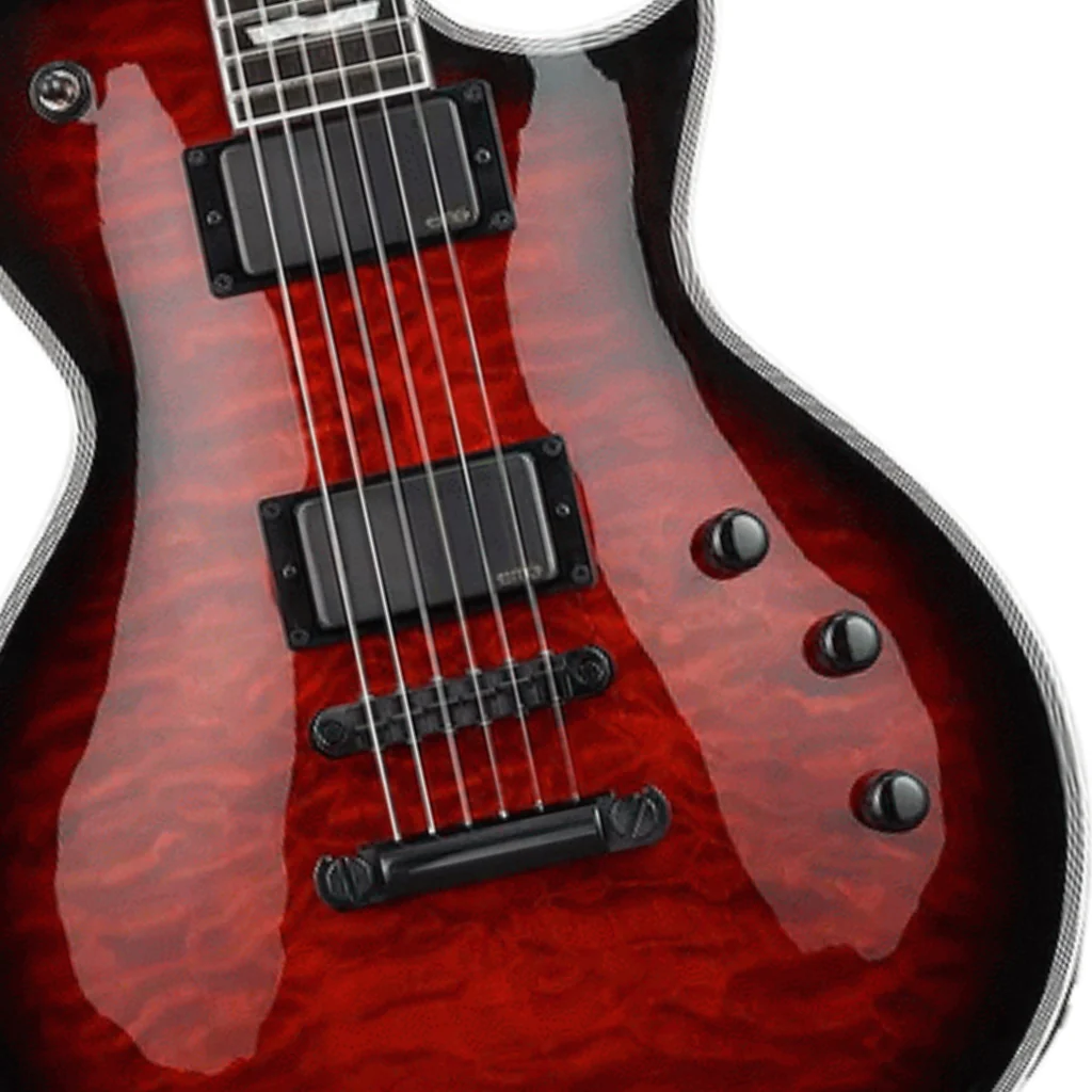 ESP E-II Eclipse 2 Quilted Maple - See Thru Black Cherry Sunburst - Image 6