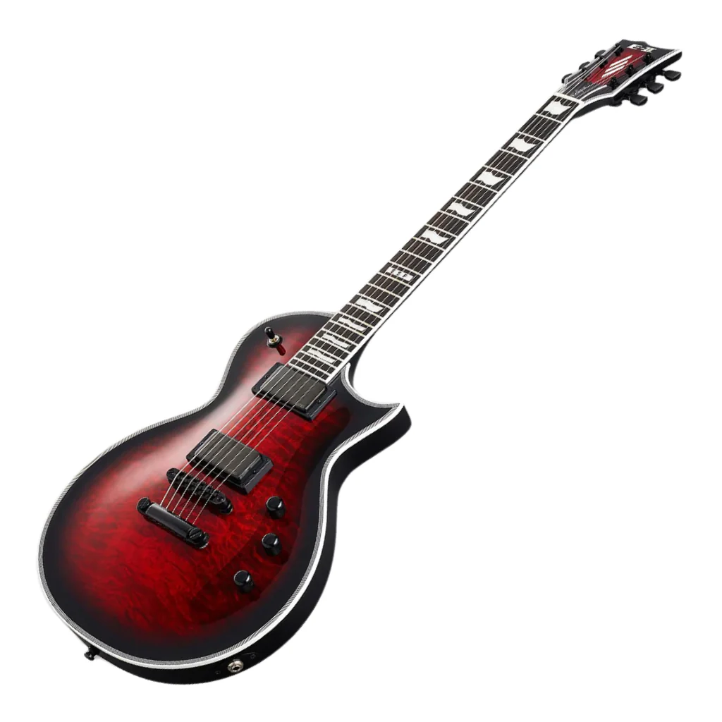 ESP E-II Eclipse 2 Quilted Maple - See Thru Black Cherry Sunburst - Image 7